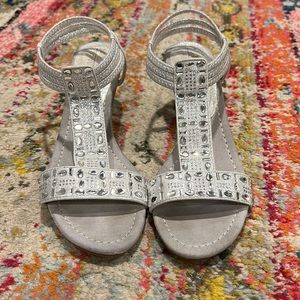 Sparkly Silver Formal Heels